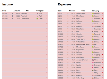 Transaction Tracker